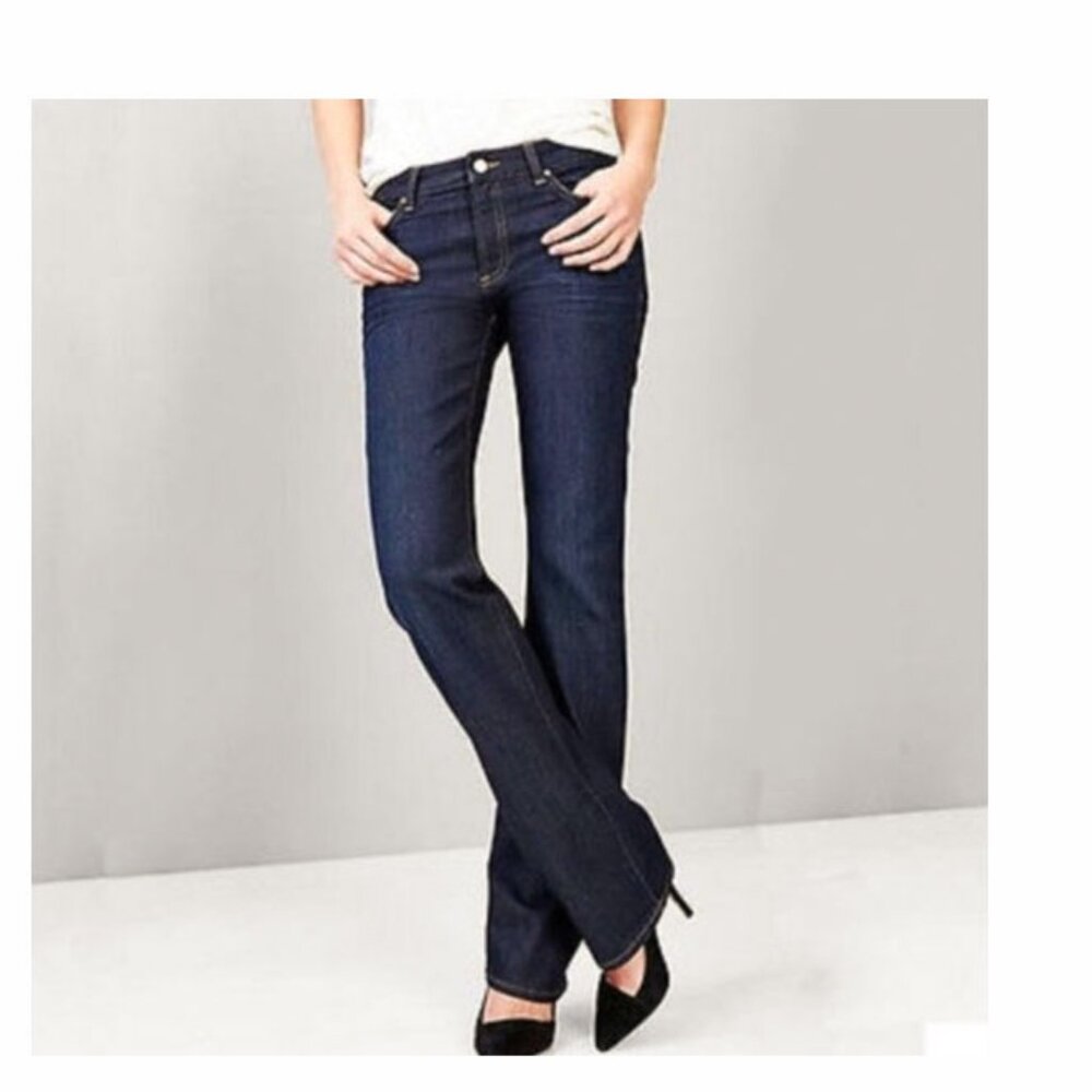 Gap 1969 Women's Curvy Boot Jeans Ankle Dark Denim Size 27/4L